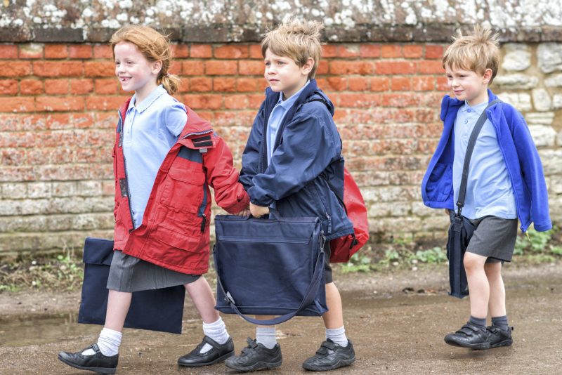 Children walking to school (courtesy istock)